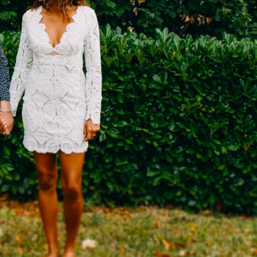 Lace Mini Dress - Lined